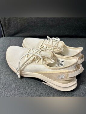 New Balance Off-White/Tan Lightweight Sneakers